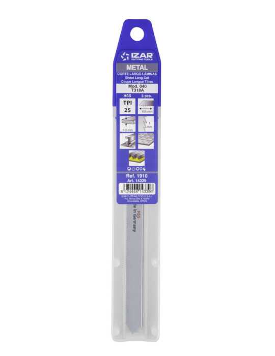 Sierra MOD. 040 (T318A) Calar Metal Amarre T (pack 3 uds. - EUR/pack) -1910- IZAR