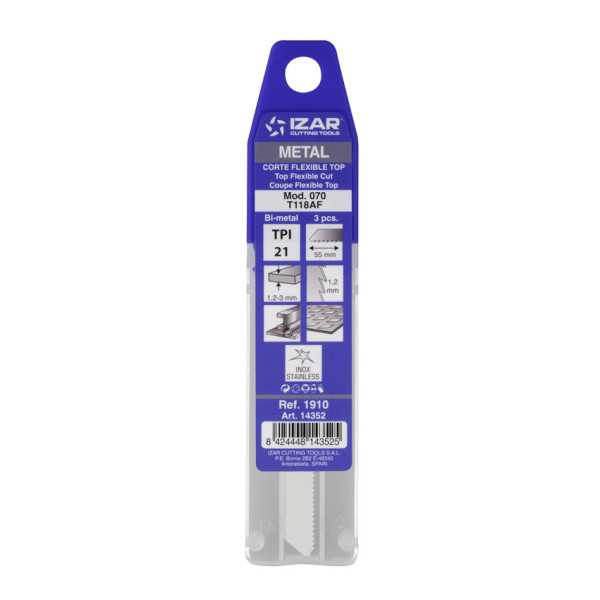 Sierra MOD. 070 (T118AF) Calar Metal Amarre T (pack 3 uds. - EUR/pack) -1910- IZAR