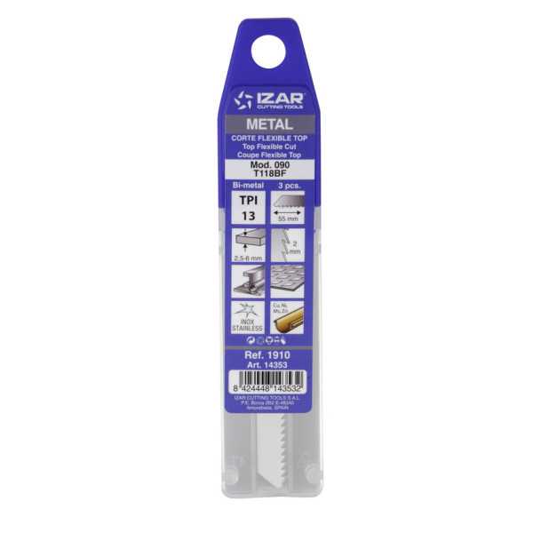 Sierra MOD. 090 (T118BF) Calar Metal Amarre T (pack 3 uds. - EUR/pack) -1910- IZAR
