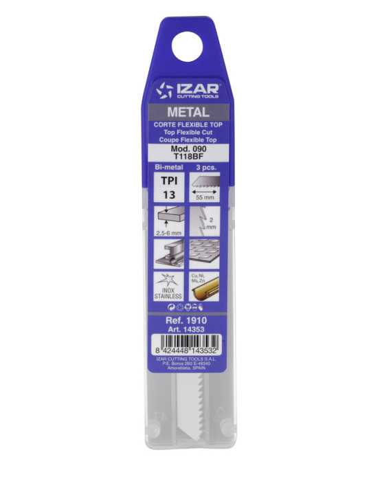 Sierra MOD. 090 (T118BF) Calar Metal Amarre T (pack 3 uds. - EUR/pack) -1910- IZAR