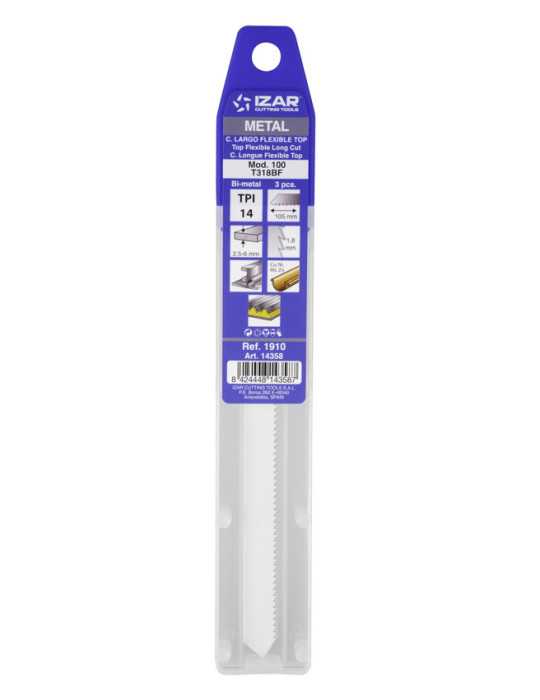 Sierra MOD. 100 (T318BF) Calar Metal Amarre T (pack 3 uds. - EUR/pack) -1910- IZAR