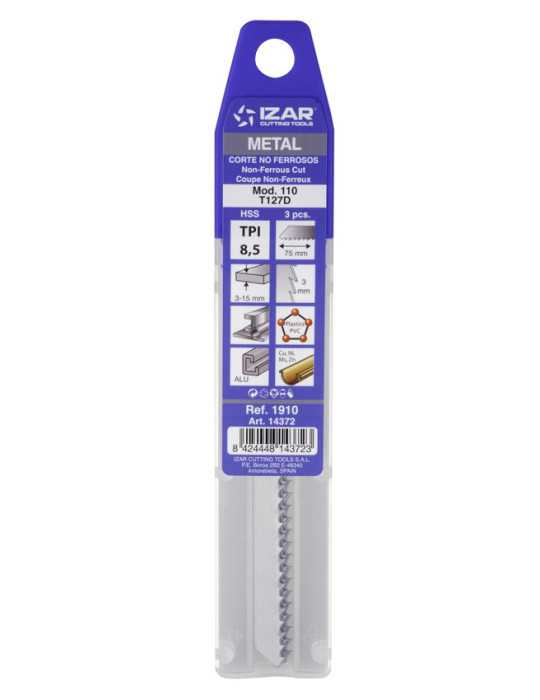 Sierra MOD. 110 (T127D) Calar Metal Amarre T (pack 3 uds. - EUR/pack) -1910- IZAR