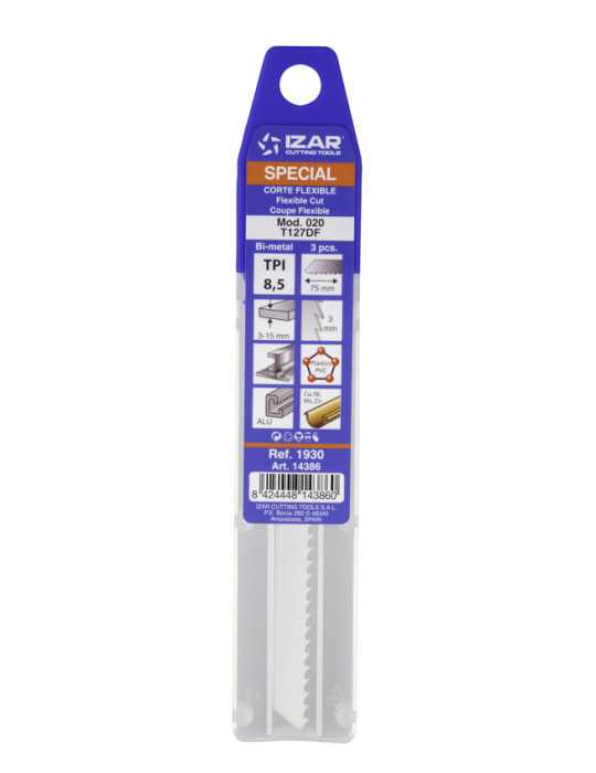 Sierra MOD. 020 (T127DF) Calar Especial Amarre T (pack 3 uds. - EUR/pack) -1930- IZAR