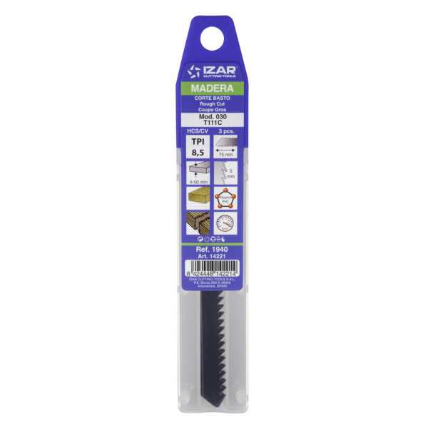 Sierra MOD. 030 (T111C) Calar Madera Amarre T (pack 3 uds. - EUR/pack) -1940- IZAR