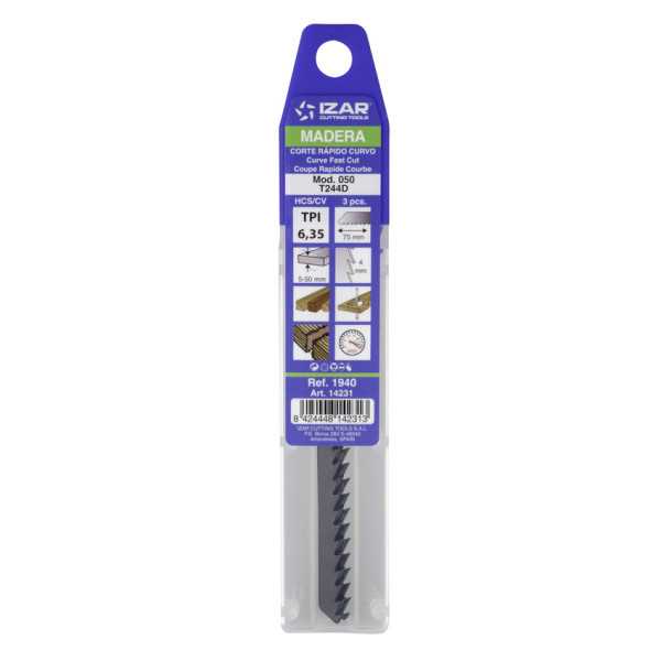 Sierra MOD. 050 (T244D) Calar Madera Amarre T (pack 3 uds. - EUR/pack) -1940- IZAR