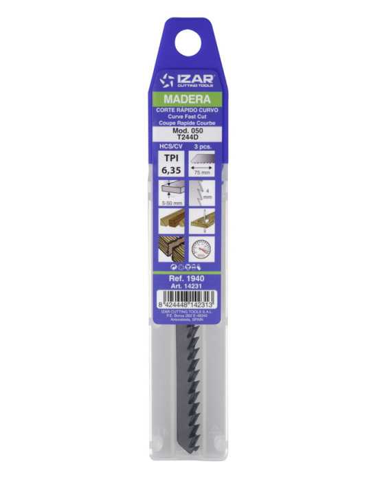 Sierra MOD. 050 (T244D) Calar Madera Amarre T (pack 3 uds. - EUR/pack) -1940- IZAR