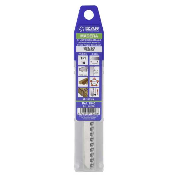 Sierra MOD. 070 (T101BR) Calar Madera Amarre T (pack 3 uds. - EUR/pack) -1940- IZAR
