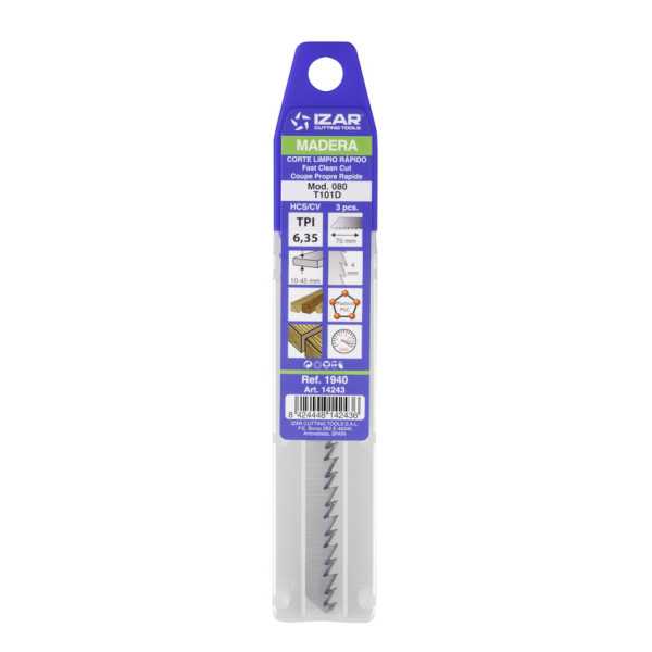 Sierra MOD. 080 (T101D) Calar Madera Amarre T (pack 3 uds. - EUR/pack) -1940- IZAR