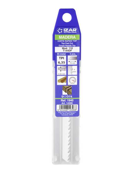 Sierra MOD. 110 (T144DF) Calar Madera Amarre T (pack 3 uds. - EUR/pack) -1940- IZAR