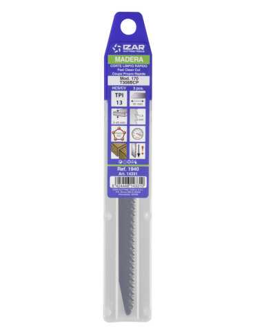 Sierra MOD. 170 (T308BCP) Calar Madera Amarre T (pack 3 uds. - EUR/pack) -1940- IZAR 2