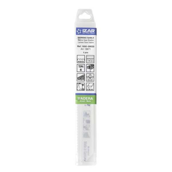 Sierra MOD. 00010 (S1617K) Sable Madera (pack 5 uds. - EUR/pack) -1950- IZAR