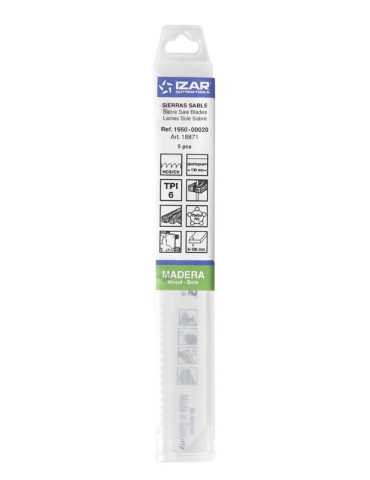 Sierra MOD. 00210 (S2345X) Sable Madera (pack 5 uds. - EUR/pack) -1950- IZAR 2