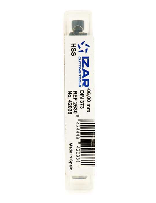 Avellanador 06,00 mm HSS DIN373 Allen -2530- IZAR
