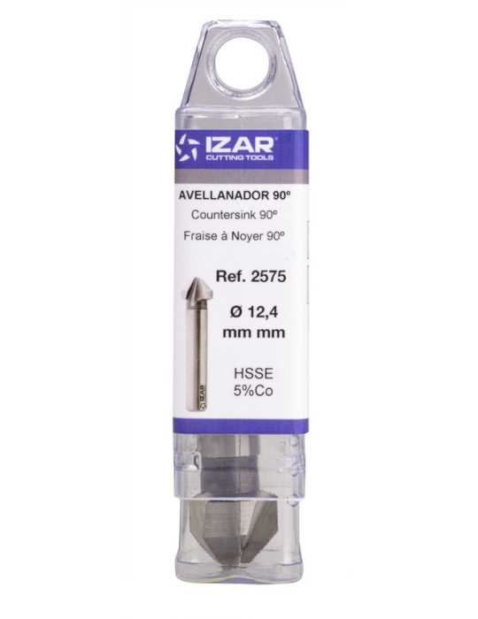Avellanador 28,00 mm HSS Co DIN335C 90 TICN -2575- IZAR