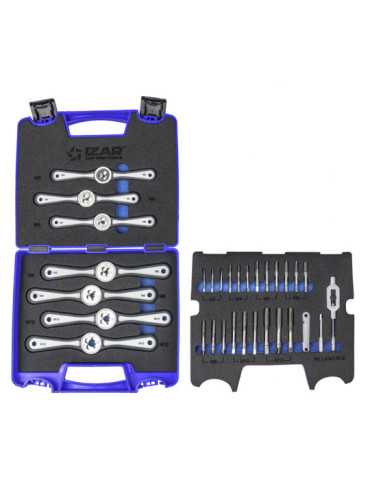 Juego Cojinetes M3-M12 + Combi 30 PCS Monoblock + Machos Mano -3006- IZAR 2