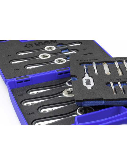 Juego Cojinetes M3-M12 + Combi 30 PCS Monoblock + Machos Mano -3006- IZAR