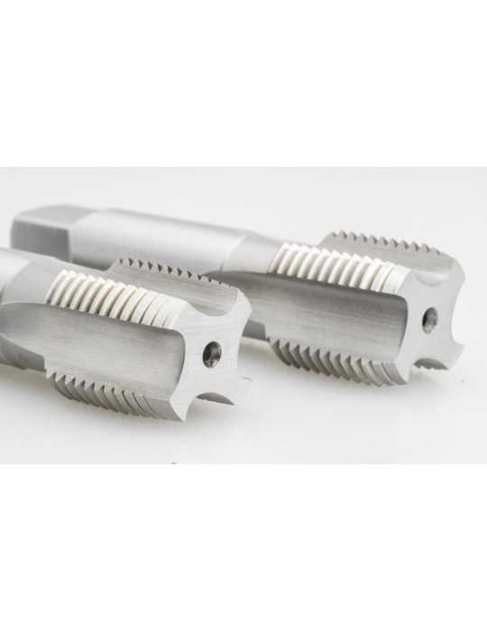 Juego 2-Machos ISO-03/08X19-B+c Mano HSS DIN5157 (GAS-BSP) -3026- IZAR
