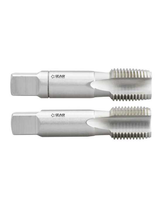 Juego 2-Machos ISO-07/08X14-B+c Mano HSS DIN5157 (GAS-BSP) -3026- IZAR