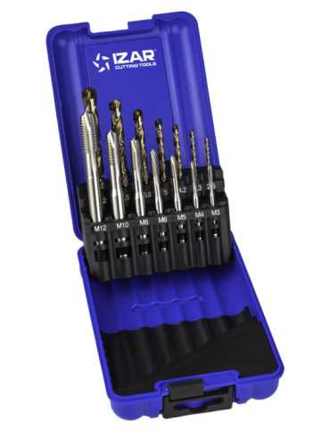 Macho Maquina Set+broca HSSE Recto HSS Co DIN371 (M) Gun -3100- IZAR