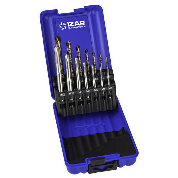 Macho Maquina Set+broca HSSE Recto HSS Co DIN371 (M) Gun -3100- IZAR