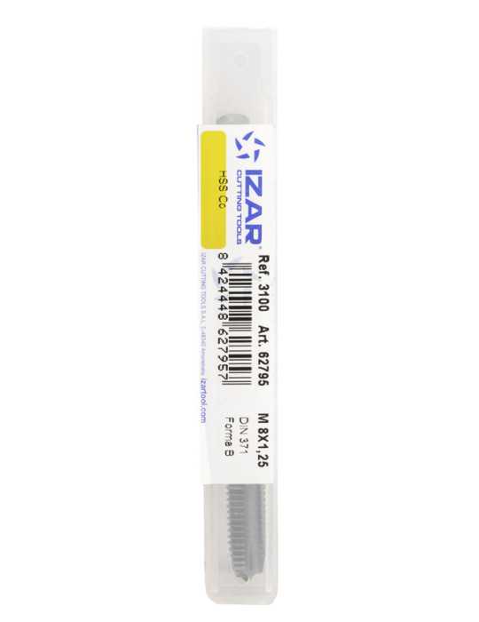 Macho Maquina 02,60X0,45 Recto HSS Co DIN371 (M) Gun -3100- IZAR