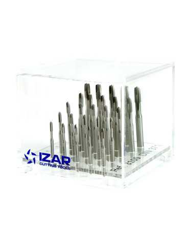 Macho Maquina 08,00X1,25 Recto HSS Co DIN371 (M) Gun TIN -3100- IZAR
