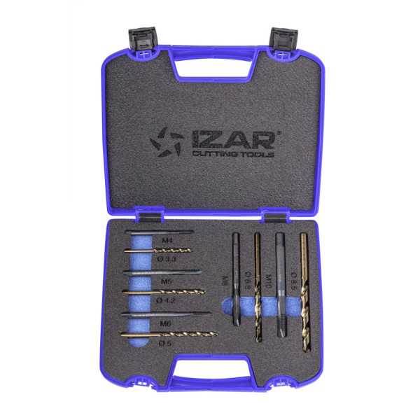 Macho Maquina Set + 1016 HSS Co Recto HSS Co-V DIN371 (M) Mat. Aleados -3143- IZAR