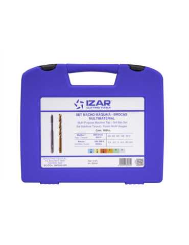 Macho Maquina Set + 1016 HSS Co Recto HSS Co-V DIN371 (M) Mat. Aleados -3143- IZAR 2