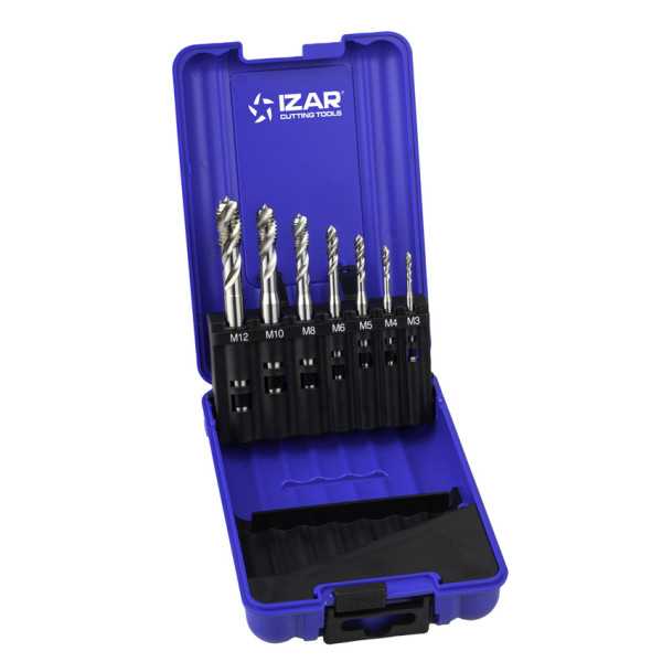 Macho Maquina Set Helicoidal HSS Co DIN371 (M) -3150- IZAR