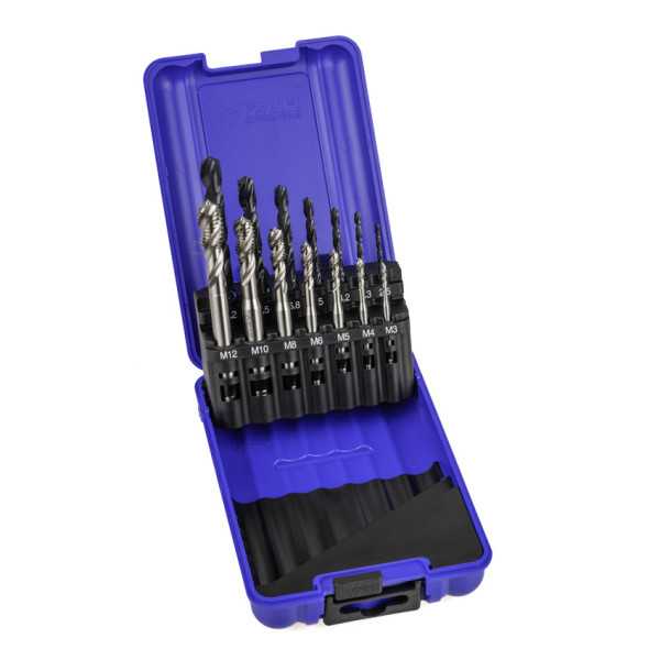 Macho Maquina Set+broca HSS Helicoidal HSS Co DIN371 (M) -3150- IZAR