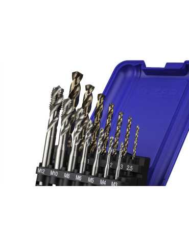 Macho Maquina Set+broca HSSE Helicoidal HSS Co DIN371 (M) -3150- IZAR 2