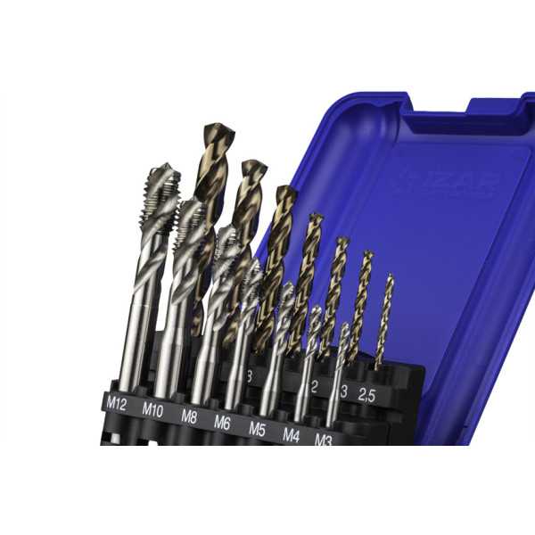 Macho Maquina Set+broca HSSE Helicoidal HSS Co DIN371 (M) -3150- IZAR