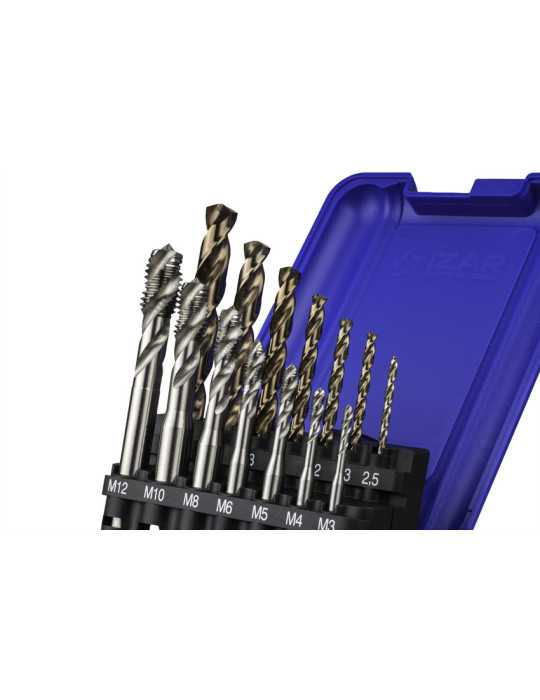 Macho Maquina Set+broca HSSE Helicoidal HSS Co DIN371 (M) -3150- IZAR
