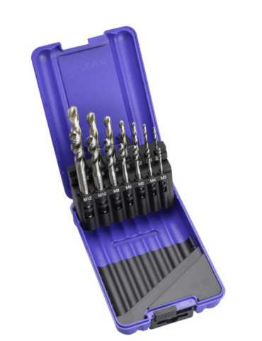 Macho Maquina Set+broca Zirkon Helicoidal HSS Co DIN371 (M) -3150- IZAR