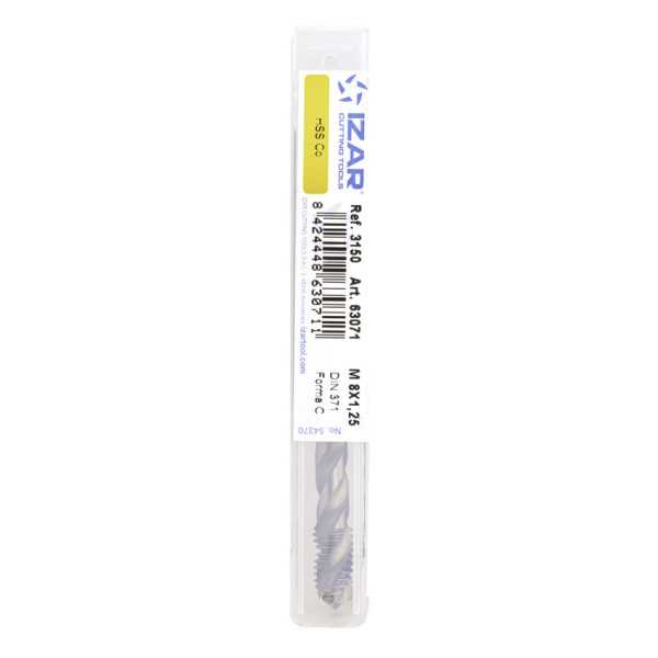 Macho Maquina 03,50X0,60 Helicoidal HSS Co DIN371 (M) -3150- IZAR