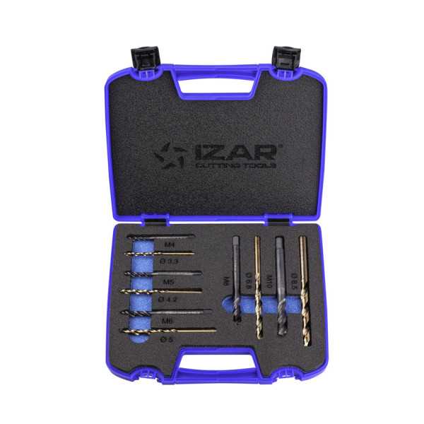 Macho Maquina Set + 1016 HSS Co Helicoidal HSS Co-V DIN371 (M) Mat. Aleados -3153- IZAR
