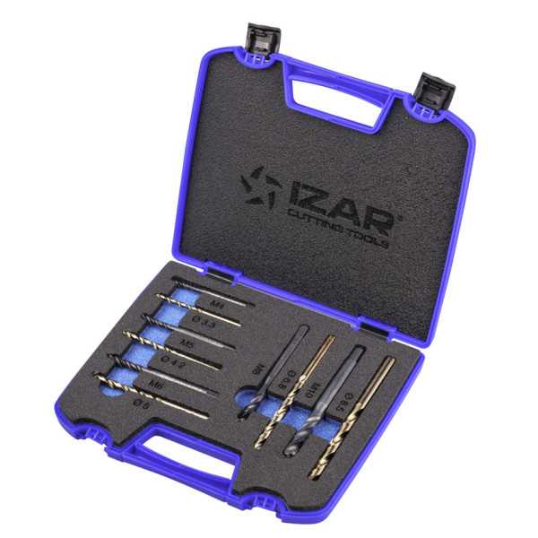 Macho Maquina Set + 1016 HSS Co Helicoidal HSS Co-V DIN371 (M) Mat. Aleados -3153- IZAR