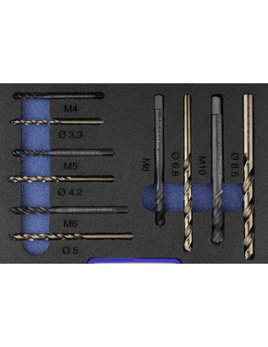 Macho Maquina Set + 1016 HSS Co Helicoidal HSS Co-V DIN371 (M) Mat. Aleados -3153- IZAR