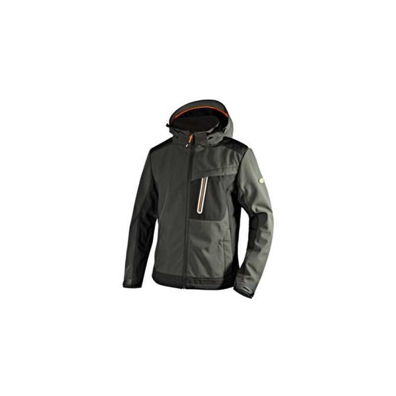 Chaqueta Softshell tech DIADORA Carbon Asphalt Talla XL