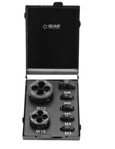 Cojinete Set M3-M12 Mano HSS Co DIN22568 (M) -3536- IZAR