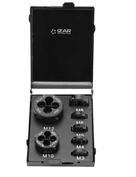 Cojinete Set M3-M12 Mano HSS Co DIN22568 (M) -3536- IZAR