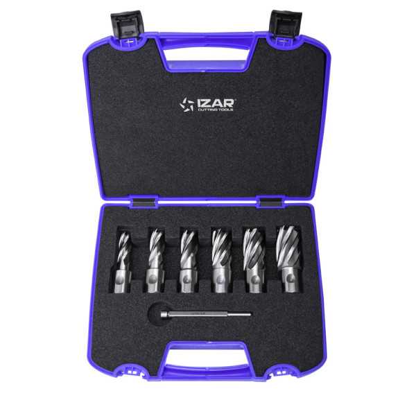 Fresa Set 12-14-16-18-20-22 mm Hueca HSS-XT Maquina Electromagnetica Universal -4060- IZAR