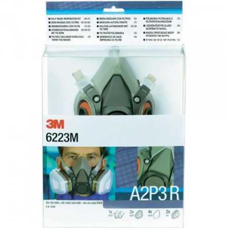 Media mascara + filtro 3M A2P3R PACK6200