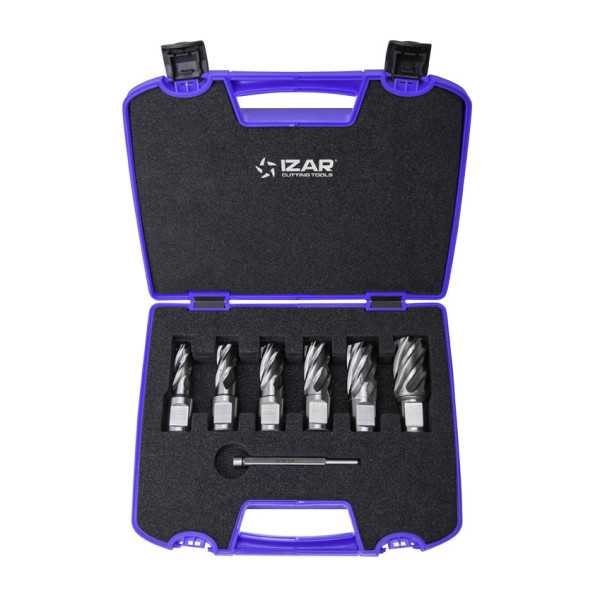Fresa Set 12-14-16-18-20-22 mm Hueca HSS-XT Maquina Electromagnetica -4070- IZAR