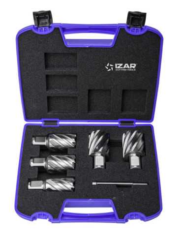 Fresa Set 24-26-28-30-32 mm Hueca HSS-XT Maquina Electromagnetica -4070- IZAR