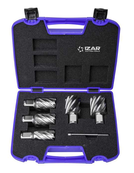Fresa Set 24-26-28-30-32 mm Hueca HSS-XT Maquina Electromagnetica -4070- IZAR