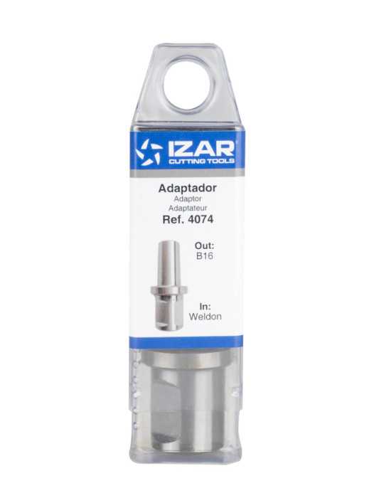 Adaptador Fresa doble Weldon a B16 Fresas Huecas Maquina Electromagnetica -4074- IZAR
