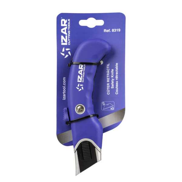 Cuter 19 mm Retractil Hoja-Seguridad-19 -8319- IZAR
