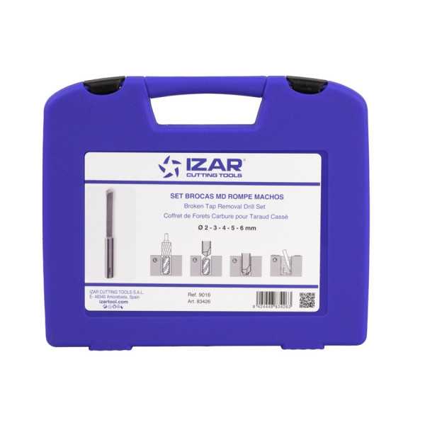 Broca Set 2-3-4-5-6 mm Extracción Machos -9016- IZAR