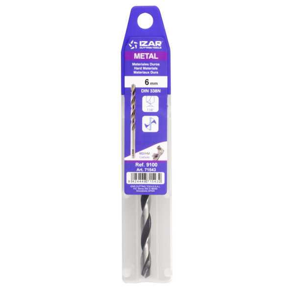 Broca 10,20 mm Punta Metal Duro DIN338N -9100- IZAR